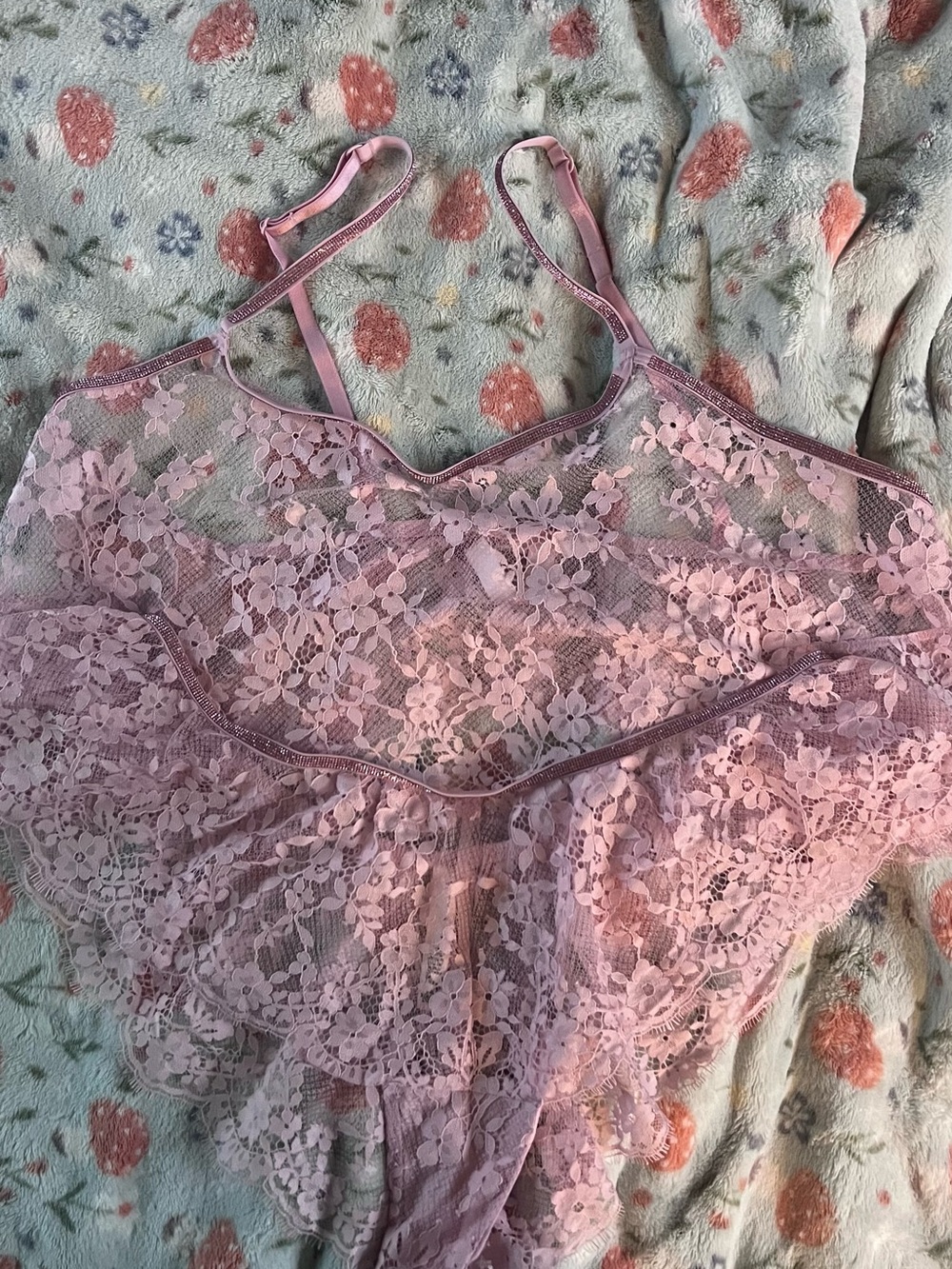 Victoria's Secret Pink Lace Teddy